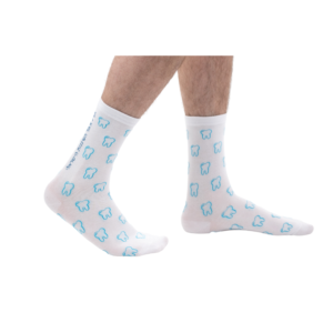 גרביים בעיצוב אישי ממותגות עם הדפס בצבע כחול