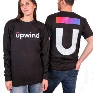 חולצה 100% כותנה בעיצוב אישי ממותגת upwind